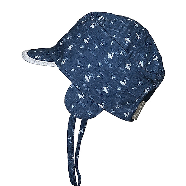 Sterntaler Schirmmütze HAI mit Nackenschutz in marine