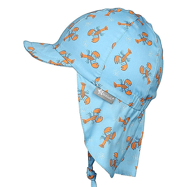 Sterntaler Schirmmütze HUMMER mit Nackenschutz in hellblau