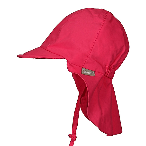 Sterntaler Schirmmütze mit Nackenschutz zum Schnüren in pink
