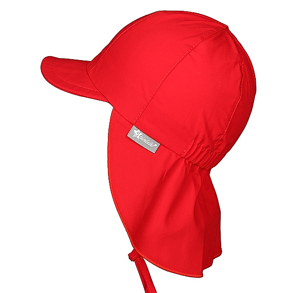 Sterntaler Schirmmütze mit Nackenschutz zum Schnüren in rot