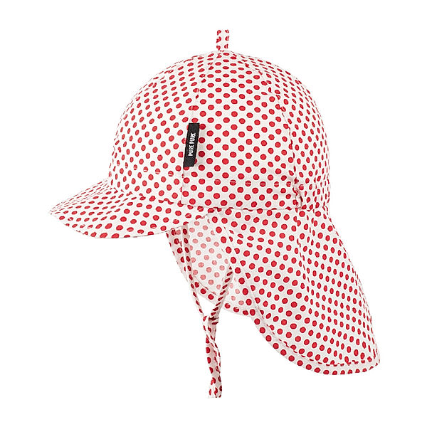 PURE PURE BY BAUER Schirmmütze POLKADOTS mit Nackenschutz in weiß/rot