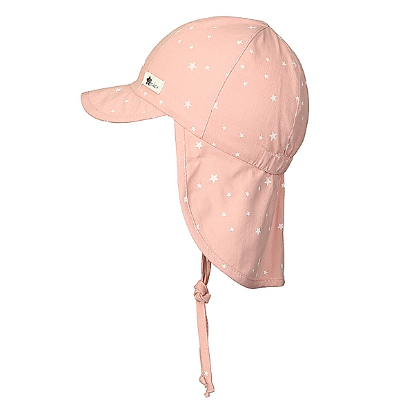 Sterntaler Schirmmütze STERNE mit Nackenschutz in rosa