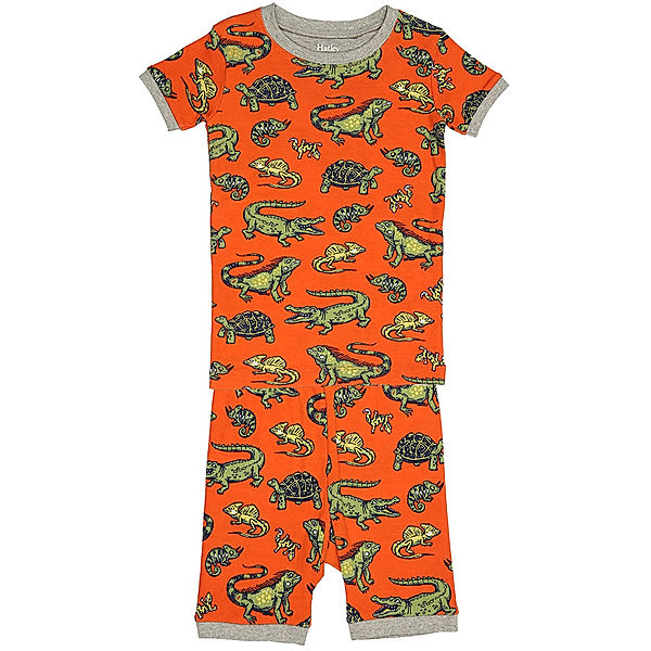 Hatley Schlafanzug AQUATIC REPTILES kurz in orange