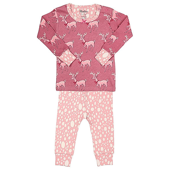 Hatley Schlafanzug DARLING DEER 2-teilig lang in pink/rosa