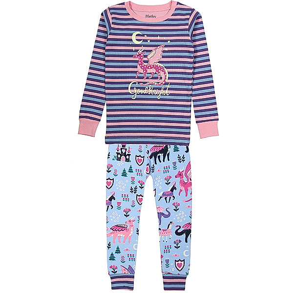 Hatley Schlafanzug ENCHANTED FOREST – GLOW IN THE DARK lang in lila