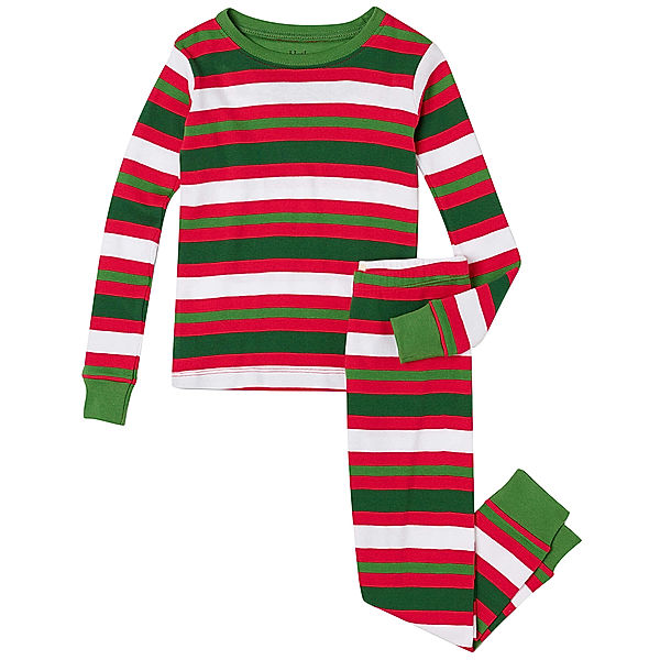 Hatley Schlafanzug lang CANDY CANE STRIPES in red