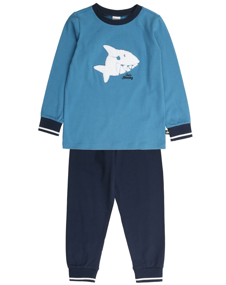 Schlafanzug lang CAPT'N SHARKY in blau kaufen | tausendkind.de