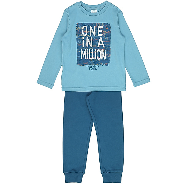 Boboli Schlafanzug lang ONE IN A MILLION in blau