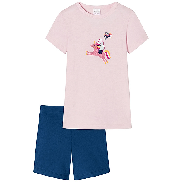 Schiesser Schlafanzug LITTLE UNICORN kurz in rosa