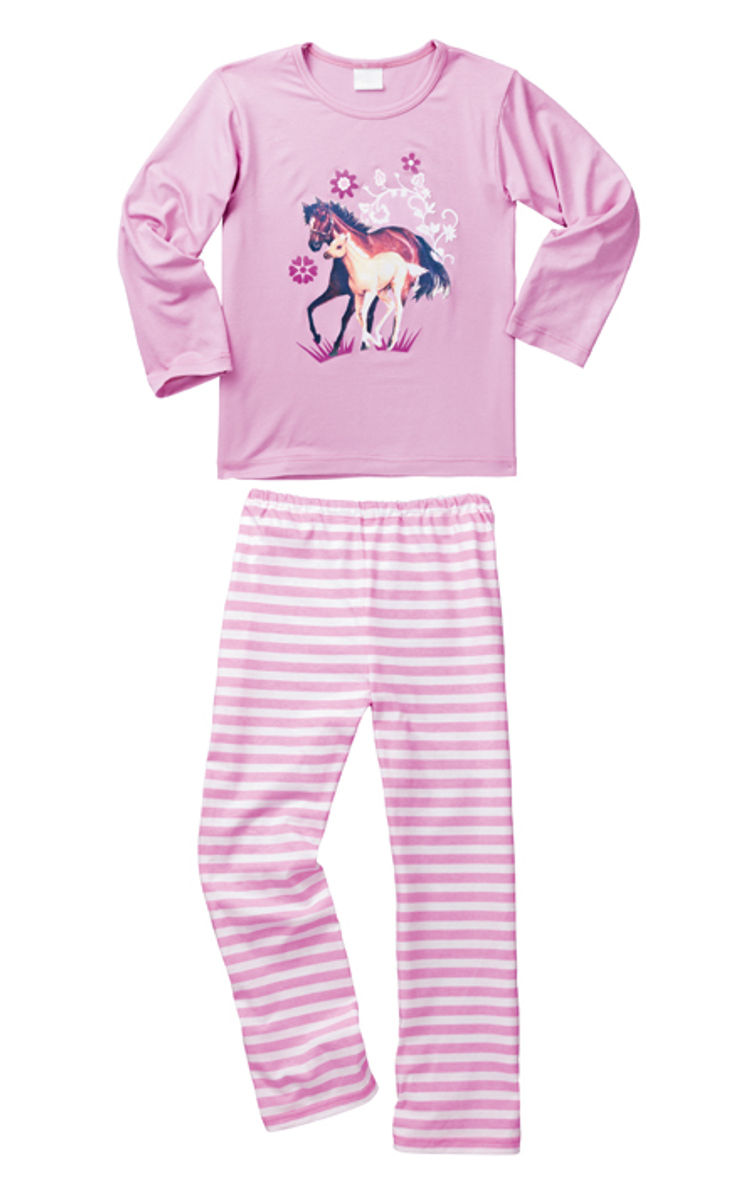 Schlafanzug Pferd, pink Größe: 110 116 bestellen | Weltbild.de