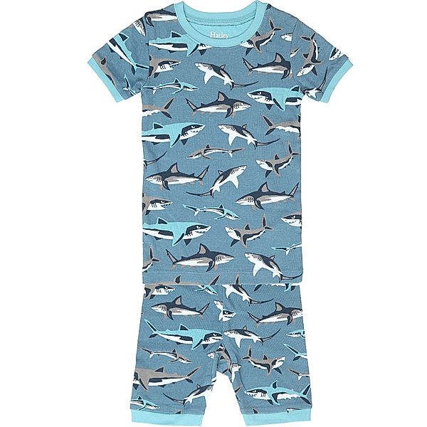 Hatley Schlafanzug SNEAK AROUND SHARKS in blau