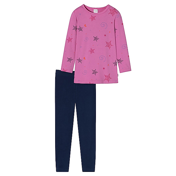Schiesser Schlafanzug STAR lang in pink