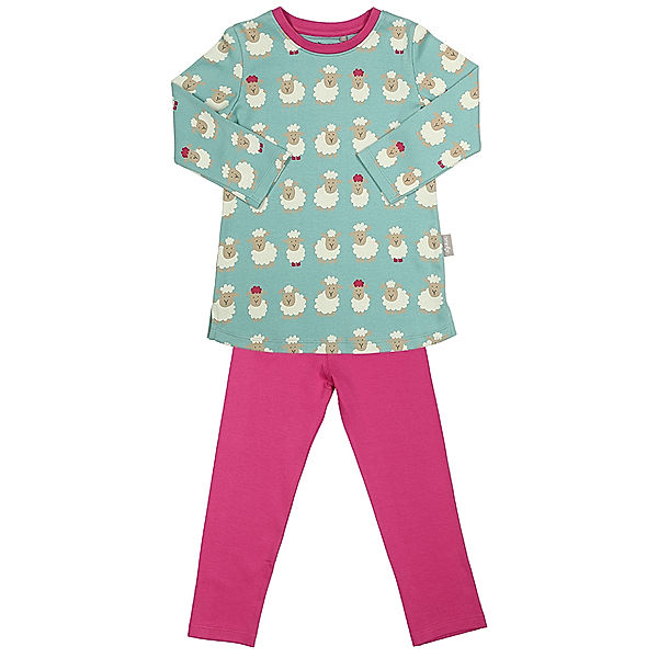 Sigikid Schlafanzug SWEET SHEEPS 2-teilig in hellblau/pink