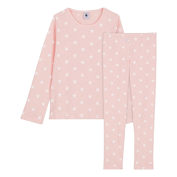 Petit Bateau Schlafanzug TRILLIANT lang in minois/marshmallow