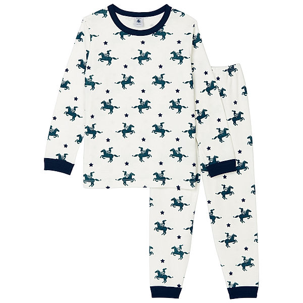 Petit Bateau Schlafanzug TRUSTO lang in marshmallow/multico