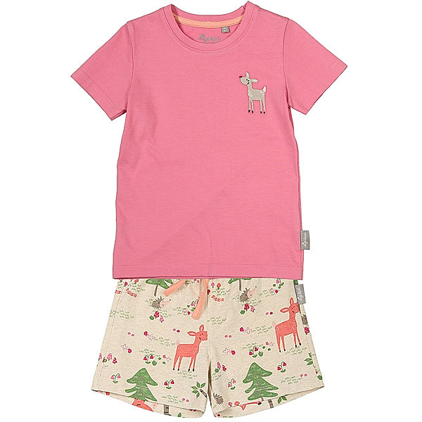 Sigikid Schlafanzug WALDTIERE 2-teilig in pink/natur