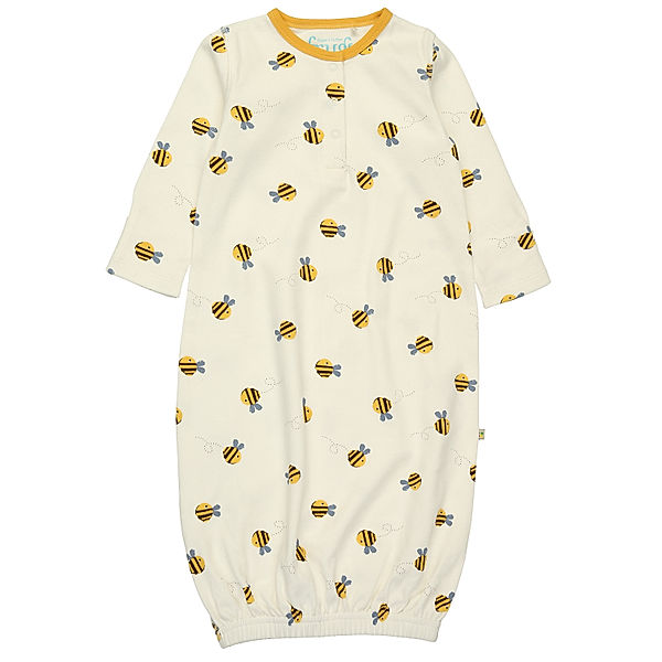 frugi Schlafhemd BABY GOWN - BEE in weiß