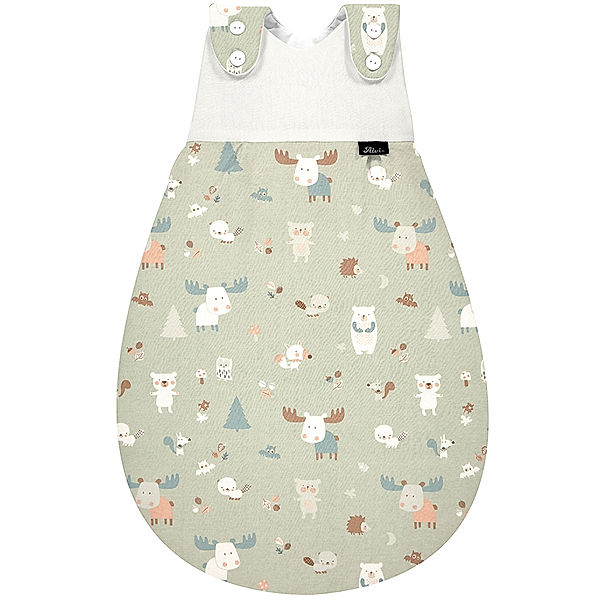 ALVI® Schlafsack BABY-MÄXCHEN® AUssENSACK – BABY FOREST in grün