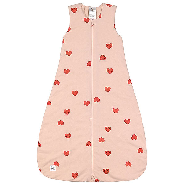 LÄSSIG Schlafsack HEART in peach rose