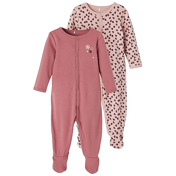 name it Schlafstrampler NBFNIGHTSUIT - LADYBUG 2er-Pack in deco rose