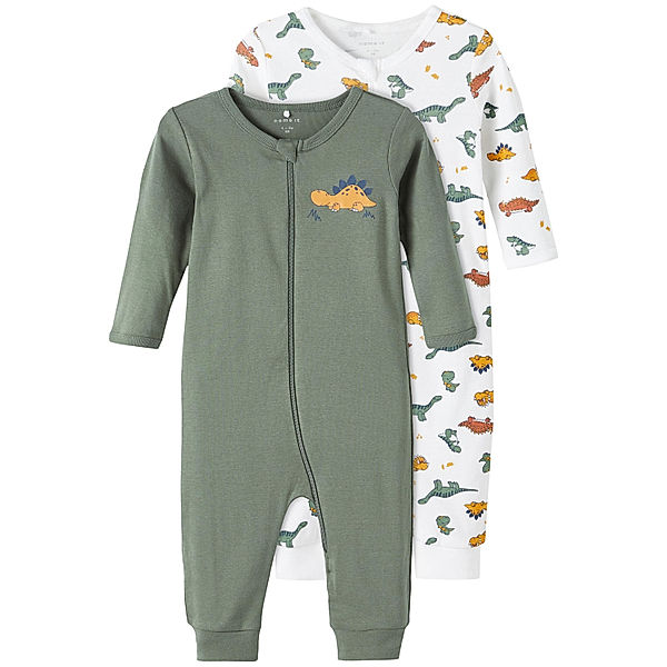 name it Schlafstrampler NBMNIGHTSUIT DINO 2er-Pack in laurel wreath