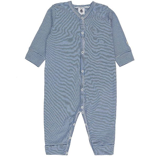 Petit Bateau Schlafstrampler STRIPES in blau