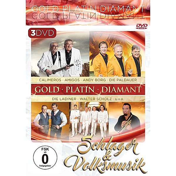 Schlager & Volksmusik - Gold Platin Diamant 3DVD, Diverse Interpreten