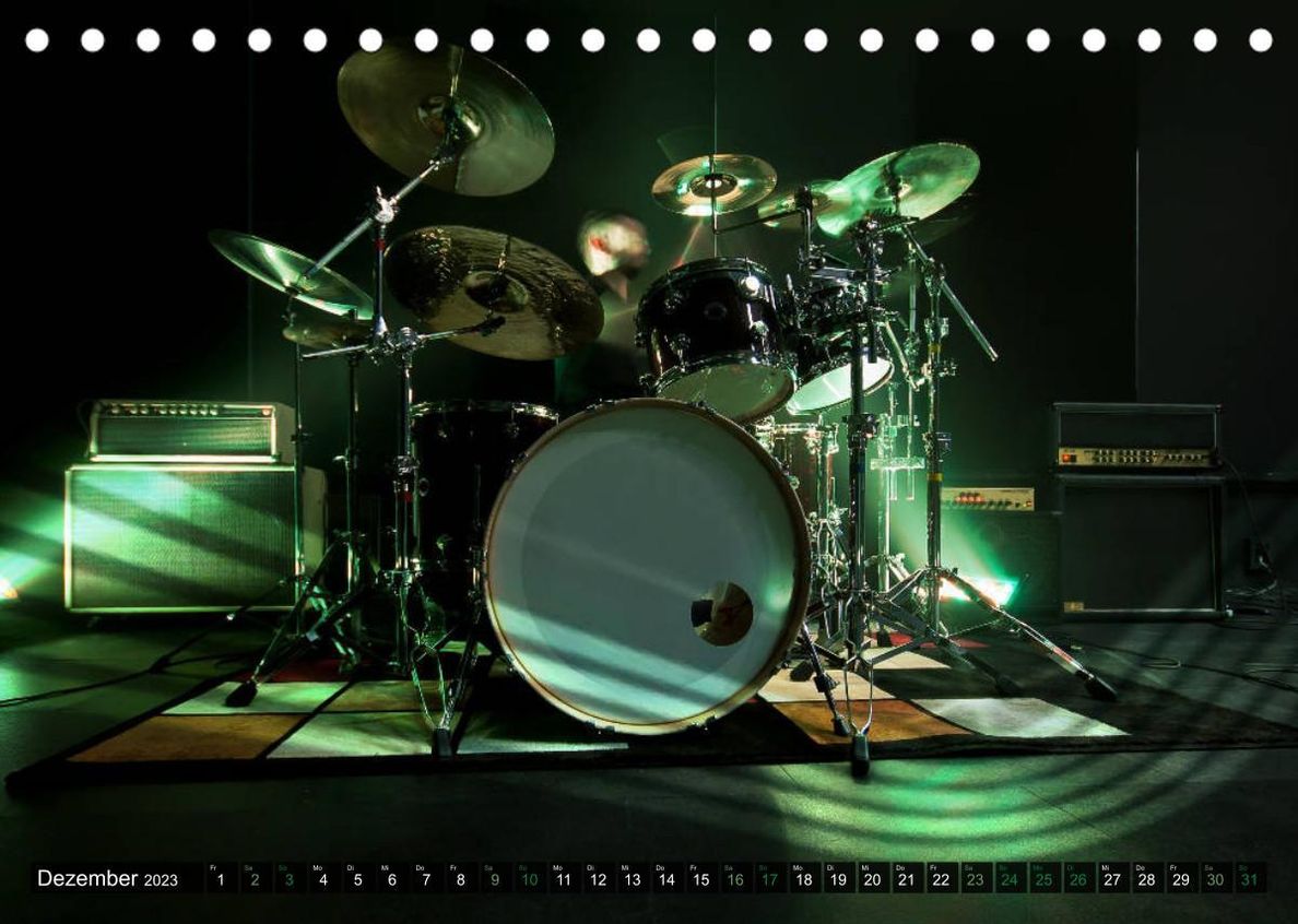 Schlagzeug Action Tischkalender 2023 DIN A5 quer - Kalender bestellen