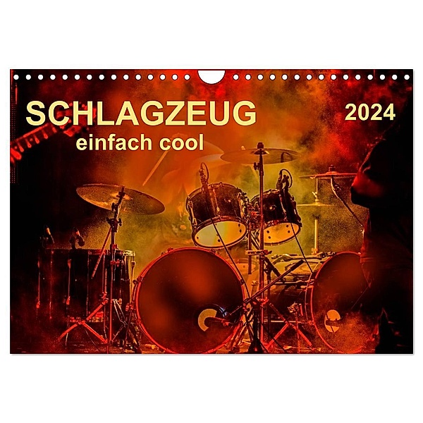Schlagzeug - einfach cool (Wandkalender 2024 DIN A4 quer), CALVENDO Monatskalender, Peter Roder