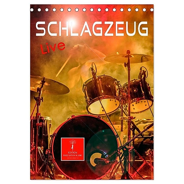 Schlagzeug live (Tischkalender 2024 DIN A5 hoch), CALVENDO Monatskalender, Peter Roder