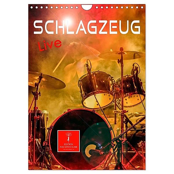 Schlagzeug live (Wandkalender 2024 DIN A4 hoch), CALVENDO Monatskalender, Peter Roder