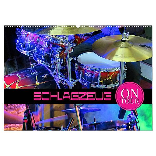 Schlagzeug on Tour (Wandkalender 2024 DIN A2 quer), CALVENDO Monatskalender, Renate Utz