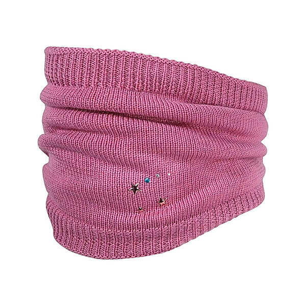 maximo Schlauchschal MINI mit Wolle in pink melange