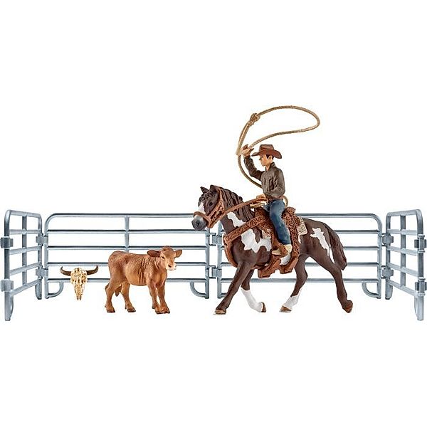 schleich® Schleich® 41418 Farm World – Team roping mit Cowboy