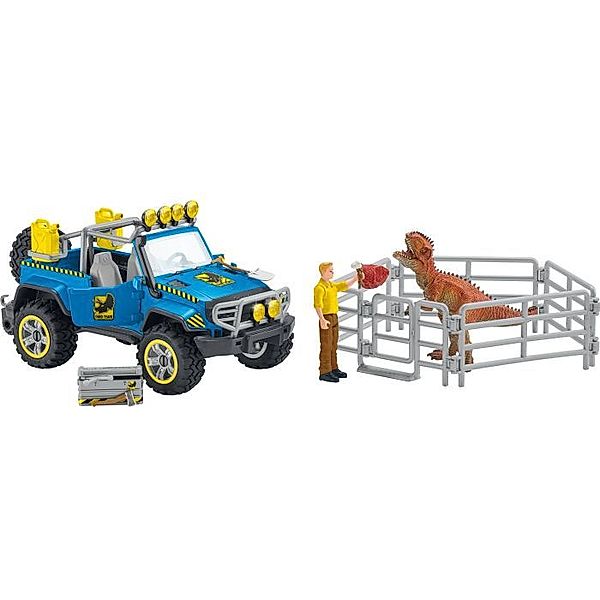 schleich® schleich® 41464 Geländewagen mit Dino-Außenposten