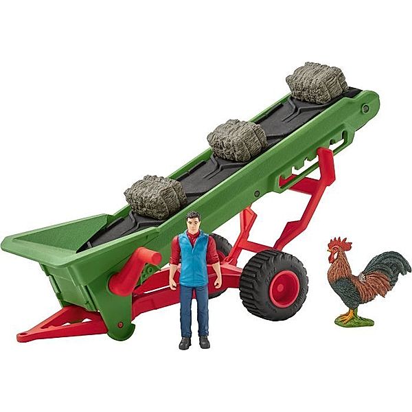 schleich® Schleich® 42377 Farm World – Heuförderband mit Bauer