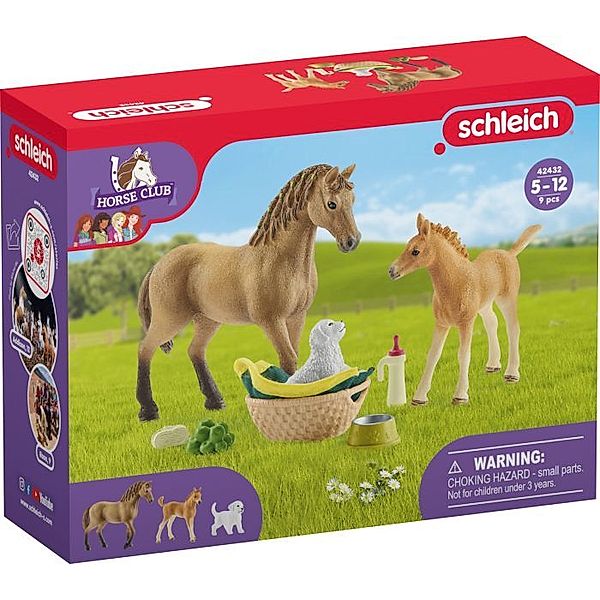 schleich® schleich® 42432 Horse Club – Sarahs Tierbaby – Pflege