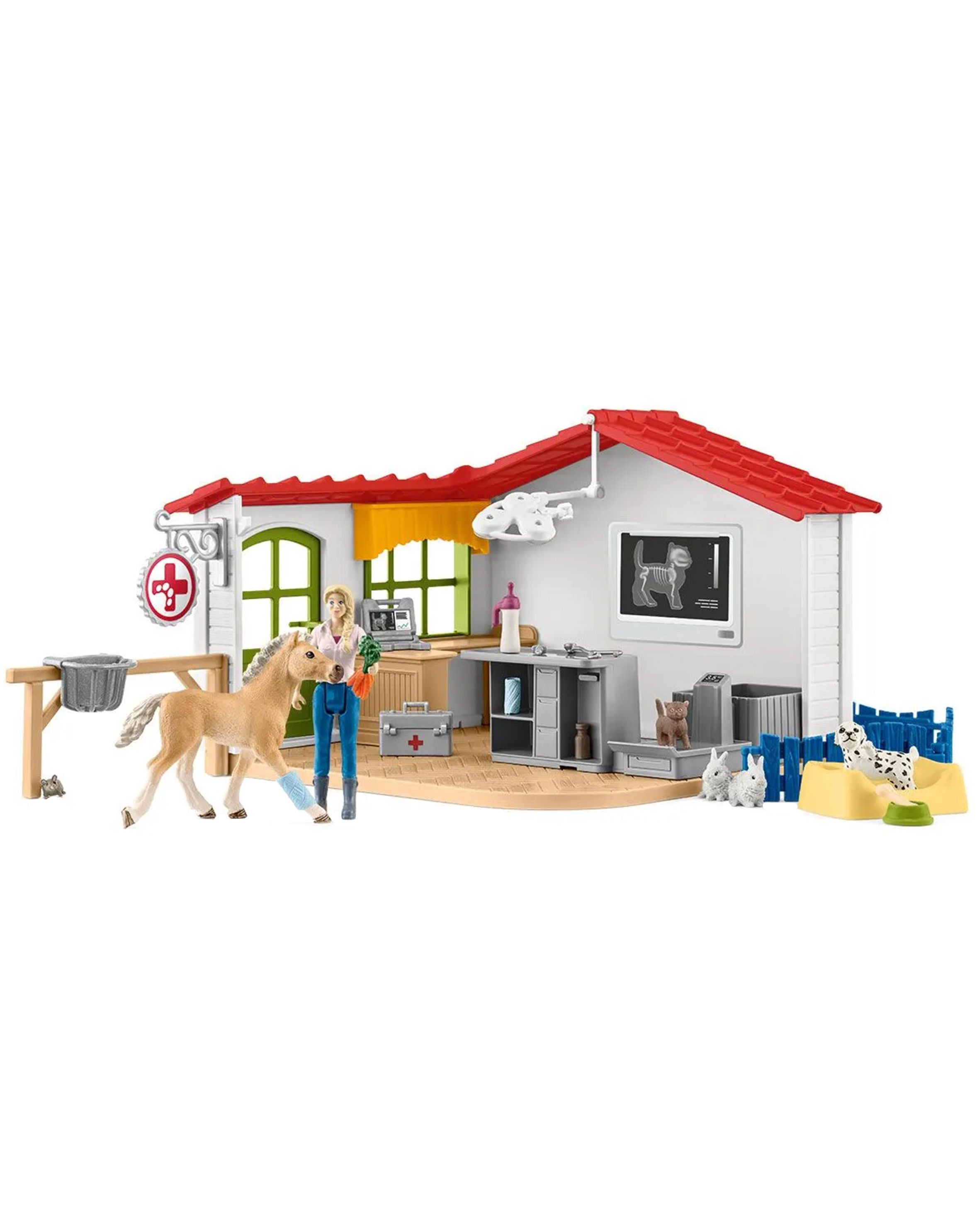 Schleich® 42502 Farm World – Tierarzt – Praxis mit Haustieren | Weltbild.de