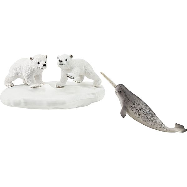 schleich® schleich® 42531 Wild Life – Eisbären-Rutschpartie