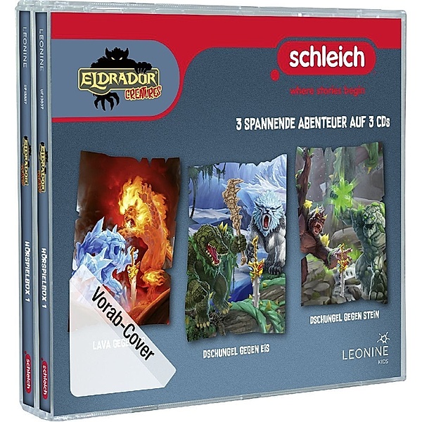 Schleich Eldrador Creatures Hörspielbox.Box.1,3 Audio-CD, Diverse Interpreten