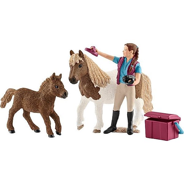 schleich® Schleich Horse Club 42362 Pferdepflegerin mit Shettys