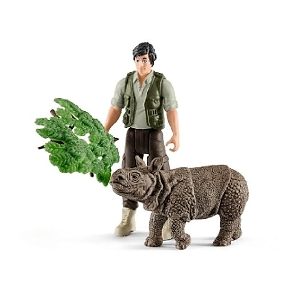 Schleich Ranger und Nashorn Starter-Set, Kunststoff-Figur, Schleich®