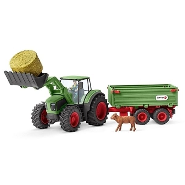 Schleich Traktor mit Anhänger, Kunststoff-Figuren, Schleich®