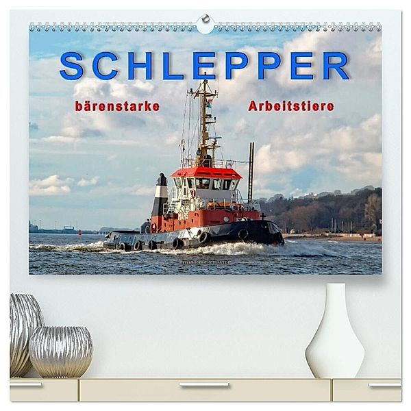 Schlepper - bärenstarke Arbeitstiere (hochwertiger Premium Wandkalender 2024 DIN A2 quer), Kunstdruck in Hochglanz, Peter Roder