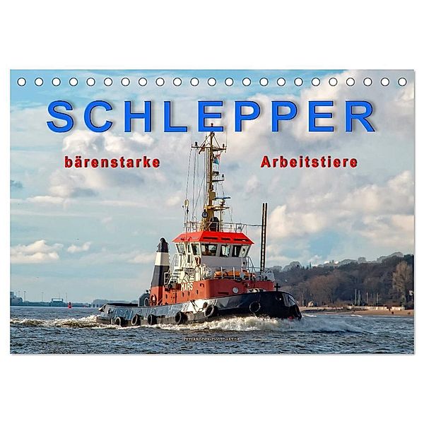 Schlepper - bärenstarke Arbeitstiere (Tischkalender 2025 DIN A5 quer), CALVENDO Monatskalender, Calvendo, Peter Roder