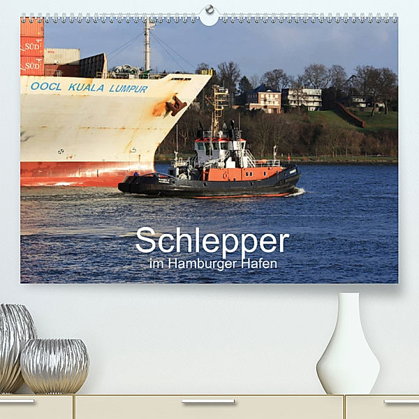 Schlepper im Hamburger Hafen (Premium, hochwertiger DIN A2 Wandkalender 2023, Kunstdruck in Hochglanz), Andre Simonsen / Hamborg-Foto