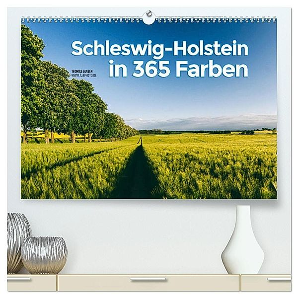 Schleswig-Holstein in 365 Farben (hochwertiger Premium Wandkalender 2024 DIN A2 quer), Kunstdruck in Hochglanz, Thomas Jansen