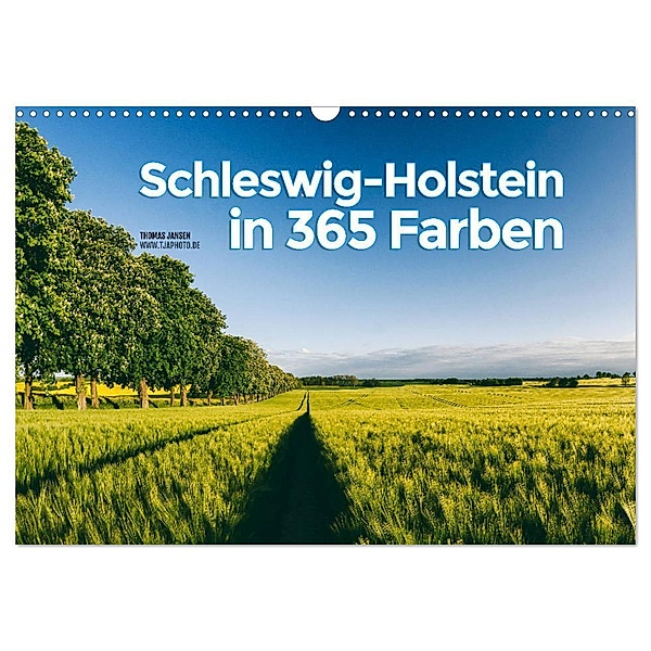 Schleswig-Holstein in 365 Farben (Wandkalender 2024 DIN A3 quer), CALVENDO Monatskalender, Thomas Jansen