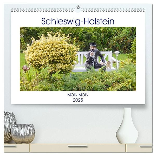 Schleswig-Holstein Moin Moin (hochwertiger Premium Wandkalender 2025 DIN A2 quer), Kunstdruck in Hochglanz, Calvendo, Martina Busch