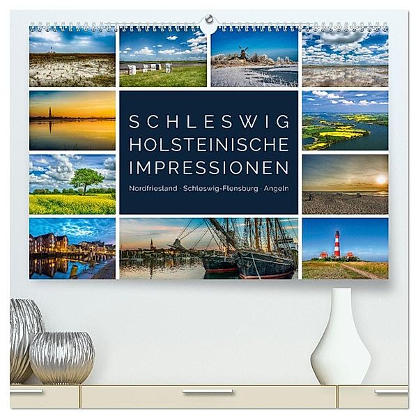 Schleswig-Holsteinische Impressionen (hochwertiger Premium Wandkalender 2025 DIN A2 quer), Kunstdruck in Hochglanz, Calvendo, Susann Kuhr